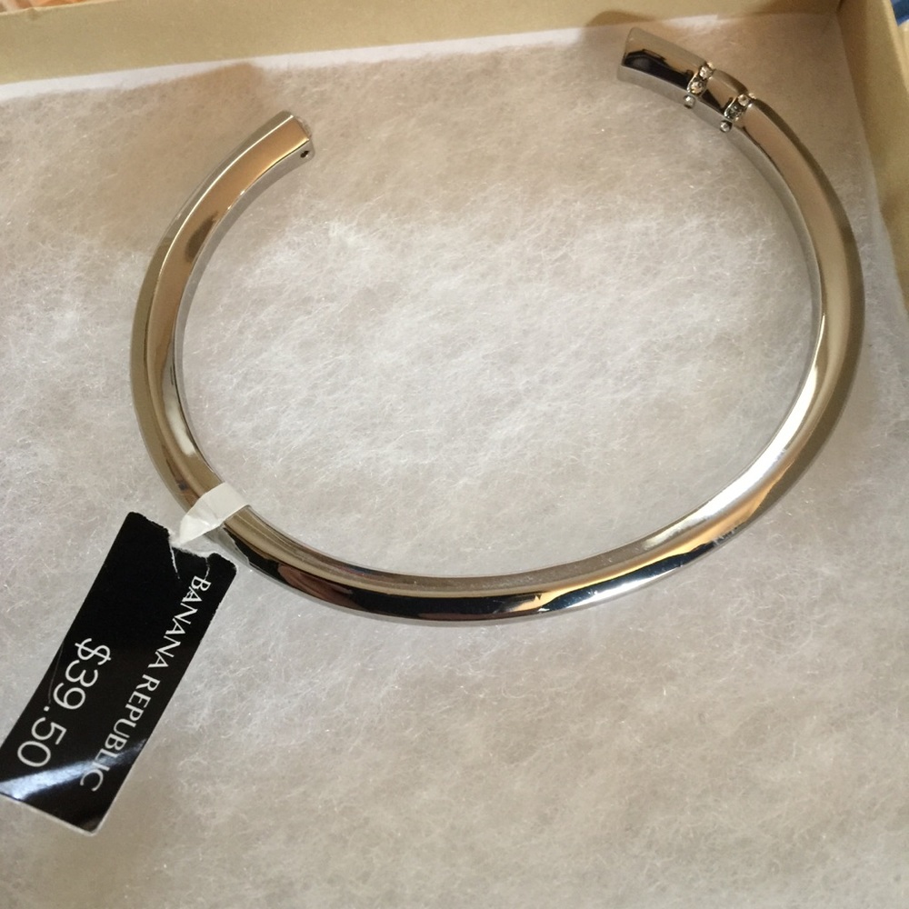 Banana Republic Sparkle Edge Bangle - Silver